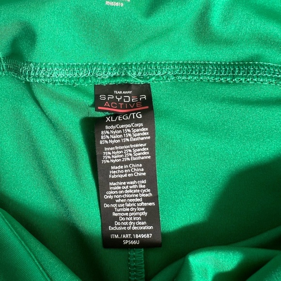 NWOT Spyder Women's Woven Short green active short XL - Picture 5 of 6